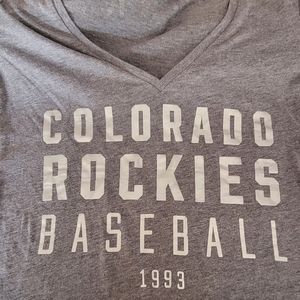 PINK Colorado Rockies Baseball tee